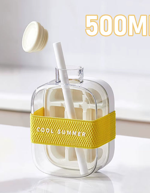 Load image into Gallery viewer, ChillSip Bottle Set – Stylish Water Bottle with Straw &amp; Zero-Contact Ice Cube Tray
